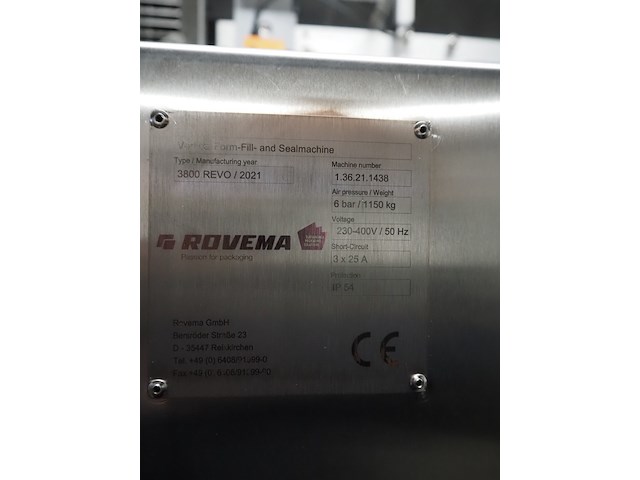 Innotech verpackungsmaschinen gmbh / rovema - afbeelding 24 van  30