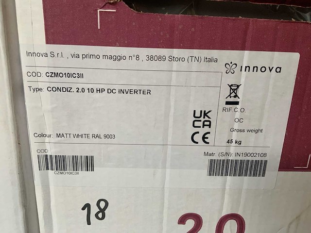 Innova verticale 2.0 12hp airconditioning (2x) - afbeelding 7 van  7