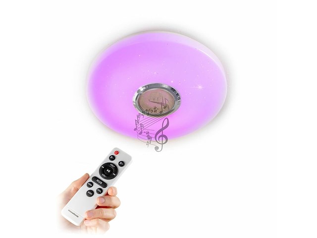 Innovagoods led plafondlamp met luidspreker wit - afbeelding 2 van  5