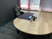 Inofec dubbele werkplek opstelling met kantoorkast - afbeelding 8 van  13