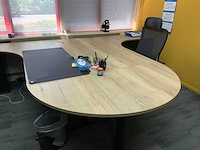 Inofec dubbele werkplek opstelling met kantoorkast - afbeelding 10 van  13