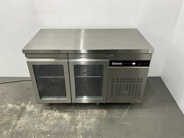 Inomak - pnrp99/gl - rvs koelwerkbank met glasdeuren - afbeelding 2 van  8