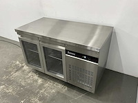 Inomak - pnrp99/gl - rvs koelwerkbank met glasdeuren - afbeelding 1 van  8