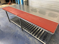 Inox - - 2,5m - snijtafel - afbeelding 2 van  4