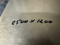 Inox - - 2,5m - snijtafel - afbeelding 3 van  4