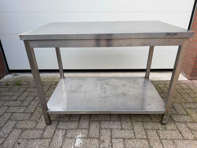 Inox - 120x70 - rvs werktafel - afbeelding 2 van  4