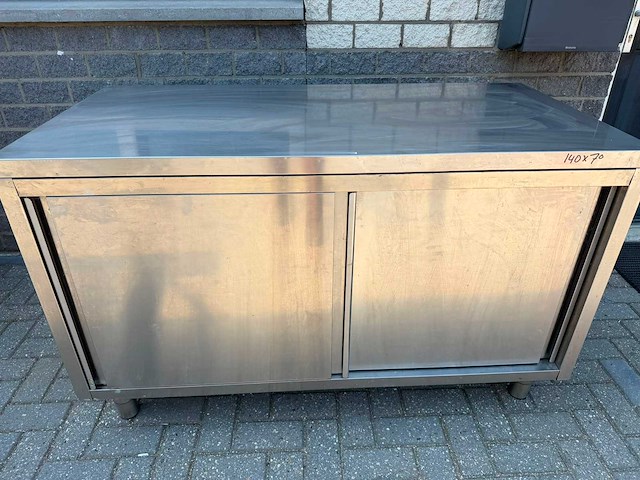 Inox - 140x70 - rvs werktafel - afbeelding 1 van  1