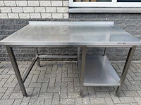 Inox - 140x80 - rvs werktafel - afbeelding 1 van  2