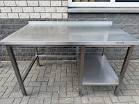 Inox - 140x80 - rvs werktafel - afbeelding 1 van  2