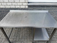 Inox - 140x80 - rvs werktafel - afbeelding 2 van  2