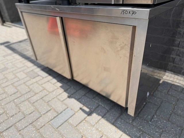 Inox - 150cm - rvs werktafel - afbeelding 2 van  3