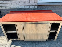 Inox - 150x70 - rvs snijtafel - afbeelding 1 van  3