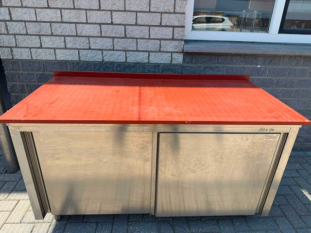 Inox - 150x70 - rvs snijtafel - afbeelding 2 van  3