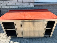 Inox - 150x70 - rvs snijtafel - afbeelding 1 van  3
