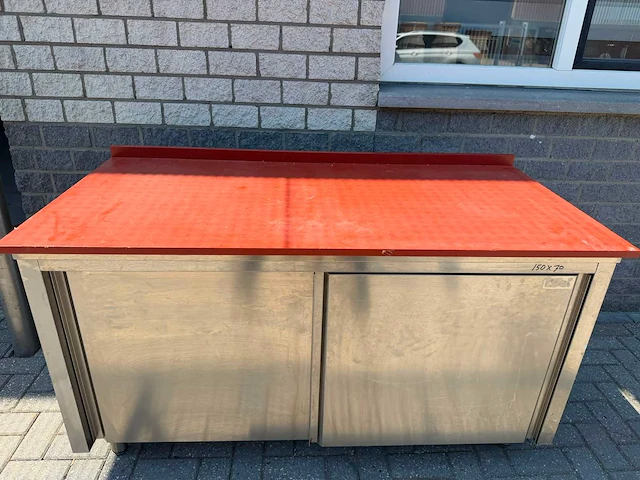 Inox - 150x70 - rvs snijtafel - afbeelding 2 van  3