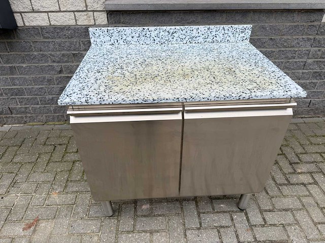 Inox - 1m - rvs snijtafel - afbeelding 1 van  2