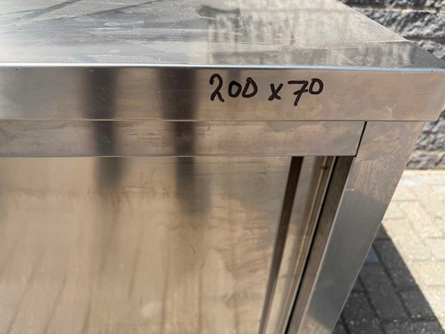 Inox - 200x70 - rvs werktafel - afbeelding 3 van  3