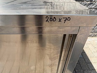 Inox - 200x70 - rvs werktafel - afbeelding 3 van  3
