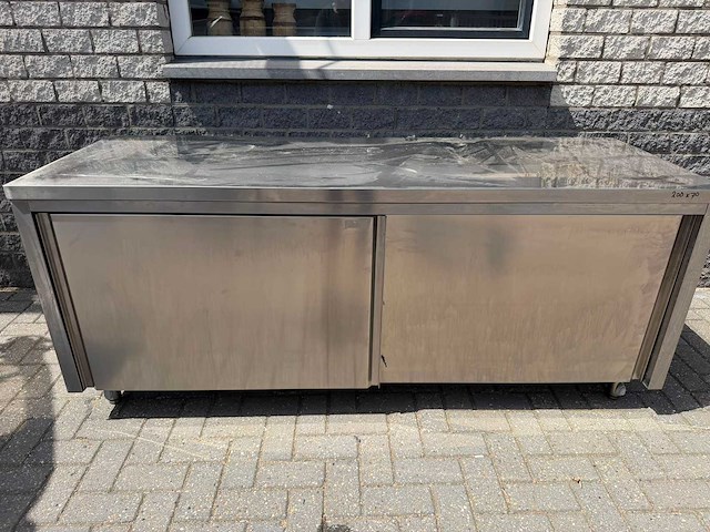 Inox - 200x70 - rvs werktafel - afbeelding 1 van  3