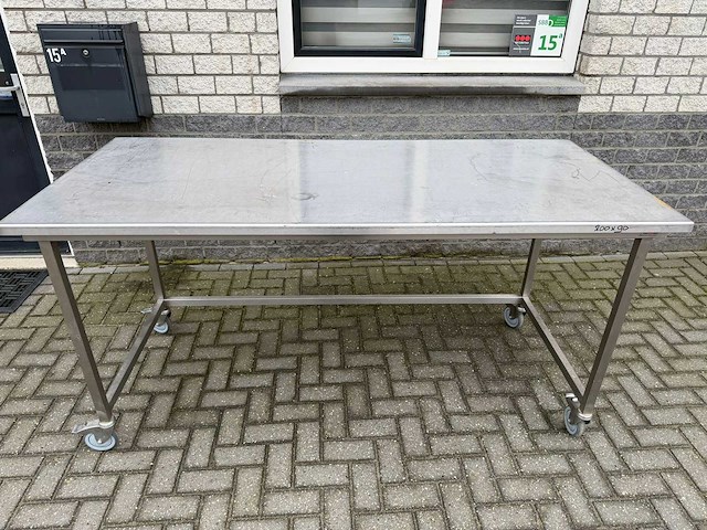 Inox - 200x90 - rvs werktafel - afbeelding 3 van  3