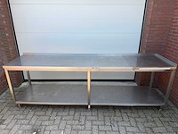 Inox - 280x70 - rvs werktafel - afbeelding 1 van  1