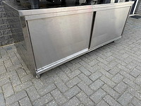Inox - 2m - rvs werktafel - afbeelding 1 van  2