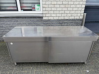 Inox - 2m - werktafel - afbeelding 2 van  2