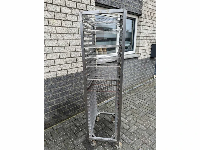 Inox - 40x60 platen - regaal wagen - afbeelding 2 van  2