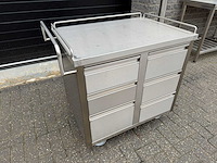 Inox - ladens - serveerwagen - afbeelding 1 van  4