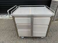 Inox - ladens - serveerwagen - afbeelding 1 van  4
