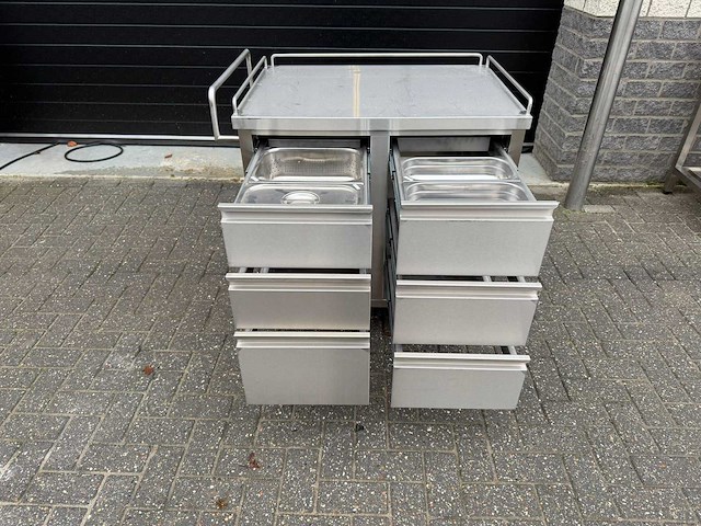 Inox - ladens - serveerwagen - afbeelding 2 van  4
