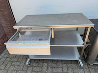 Inox - met spoelbak - rvs werktafel - afbeelding 2 van  3