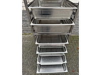 Inox - regaal bakken kar - regaal wagen - afbeelding 3 van  3