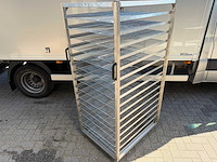 Inox - regaal wagen 60x40 - rvs platenwagen - afbeelding 1 van  2