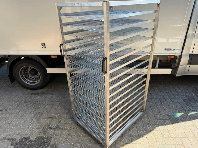 Inox - regaal wagen 60x40 - rvs platenwagen - afbeelding 1 van  2