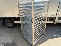 Inox - regaal wagen 60x40 - rvs platenwagen - afbeelding 1 van  2