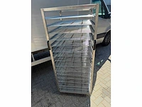 Inox - regaal wagen 60x40 - rvs platenwagen - afbeelding 2 van  2