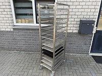 Inox - regaalwagen - rvs werktafel - afbeelding 1 van  4