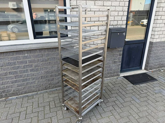 Inox - regaalwagen - rvs werktafel - afbeelding 3 van  4