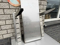 Inox - werk tafel + hang kast - rvs werktafel - afbeelding 3 van  4