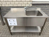 Inox 120x70 - spoeltafel