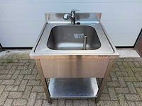 Inox 70x70 - spoeltafel - afbeelding 2 van  2