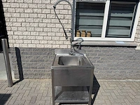 Inox 70x70 - spoeltafel - afbeelding 2 van  3