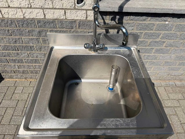 Inox 70x70 - spoeltafel - afbeelding 2 van  2