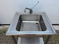 Inox 90x80 - spoeltafel - afbeelding 2 van  2