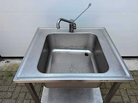 Inox 90x80 - spoeltafel - afbeelding 2 van  2