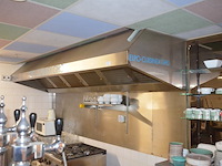 Inox dampkap met verlichting en afzuiging 3,50m lang (zelf demonteren) - afbeelding 2 van  8