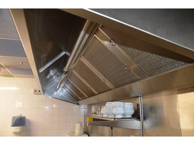 Inox dampkap met verlichting en afzuiging 3,50m lang (zelf demonteren) - afbeelding 6 van  8