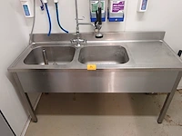 Inox dubbele spoelbak - afbeelding 4 van  10