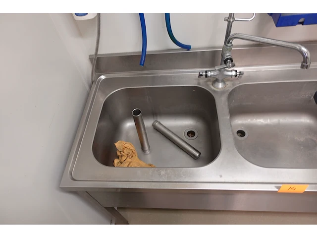 Inox dubbele spoelbak - afbeelding 9 van  10